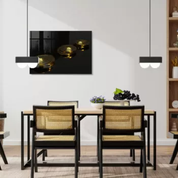 Tablou decorativ, 1129, Sticla temperata, 30 x 45 cm, Multicolor imagine