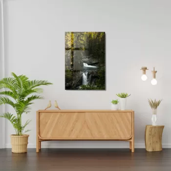 Tablou decorativ, 1154, Sticla temperata, 30 x 45 cm, Multicolor imagine