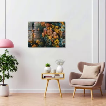 Tablou decorativ, 1159, Sticla temperata, 50 x 70 cm, Multicolor imagine