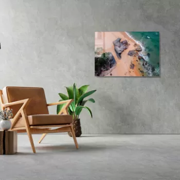 Tablou decorativ, 1166, Sticla temperata, 70 x 100 cm, Multicolor imagine