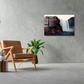 Tablou decorativ, 1167, Sticla temperata, 50 x 70 cm, Multicolor imagine