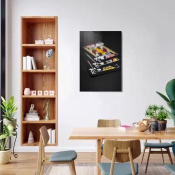 Tablou decorativ, 1183, Sticla temperata, 70 x 100 cm, Multicolor imagine