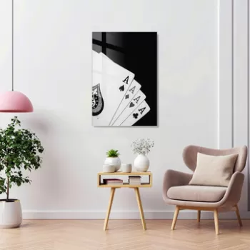 Tablou decorativ, 1191, Sticla temperata, 30 x 45 cm, Multicolor imagine