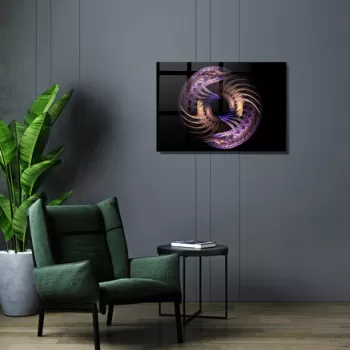 Tablou decorativ, 1212, Sticla temperata, 50 x 70 cm, Multicolor imagine