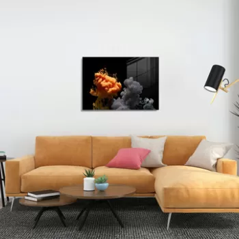 Tablou decorativ, 1216, Sticla temperata, 30 x 45 cm, Multicolor imagine