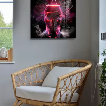 Tablou decorativ, 1217, Sticla temperata, Dimensiune: 60 x 60 cm, Multicolor imagine