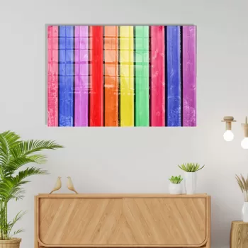 Tablou decorativ, 1227, Sticla temperata, 30 x 45 cm, Multicolor imagine