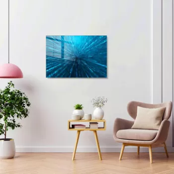 Tablou decorativ, 1232, Sticla temperata, 30 x 45 cm, Multicolor imagine