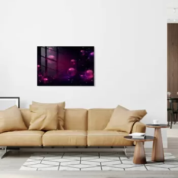 Tablou decorativ, 1234, Sticla temperata, 50 x 70 cm, Multicolor imagine
