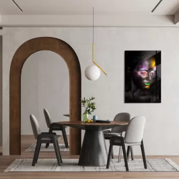 Tablou decorativ, 1237, Sticla temperata, 50 x 70 cm, Multicolor imagine