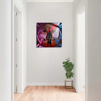 Tablou decorativ, 1254, Sticla temperata, Dimensiune: 60 x 60 cm, Multicolor imagine