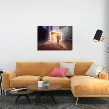 Tablou decorativ, 1257, Sticla temperata, 30 x 45 cm, Multicolor imagine