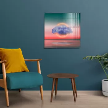 Tablou decorativ, 1262, Sticla temperata, Dimensiune: 40 x 40 cm, Multicolor imagine