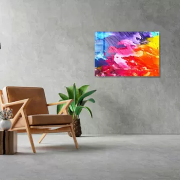 Tablou decorativ, 1263, Sticla temperata, 30 x 45 cm, Multicolor imagine