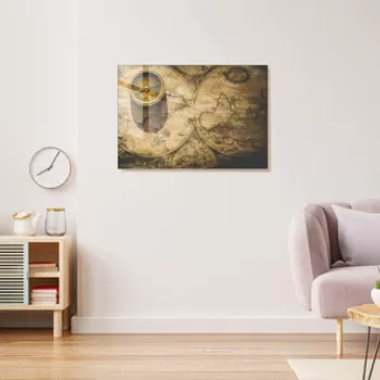 Tablou decorativ, 1267, Sticla temperata, 50 x 70 cm, Multicolor imagine