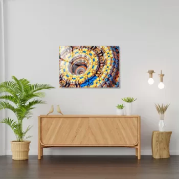 Tablou decorativ, 1269, Sticla temperata, 30 x 45 cm, Multicolor imagine