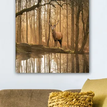 Tablou decorativ, 1276742665-5070, Cadru: 100% LEMN (grosime: 3 cm), Multicolor imagine