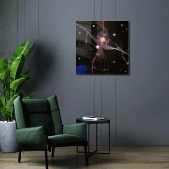 Tablou decorativ, 1279, Sticla temperata, Dimensiune: 40 x 40 cm, Multicolor imagine