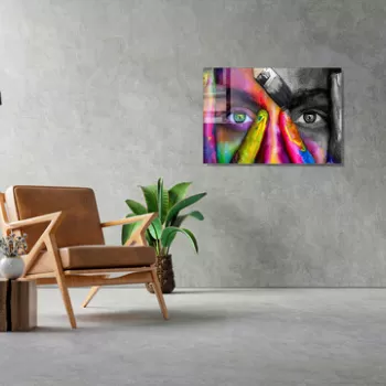 Tablou decorativ, 1289, Sticla temperata, 70 x 100 cm, Multicolor imagine