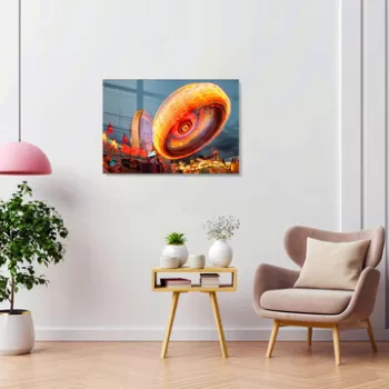 Tablou decorativ, 1290, Sticla temperata, Dimensiune: 45 x 65 cm, Multicolor imagine