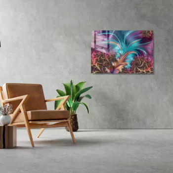 Tablou decorativ, 1294, Sticla temperata, 70 x 100 cm, Multicolor imagine