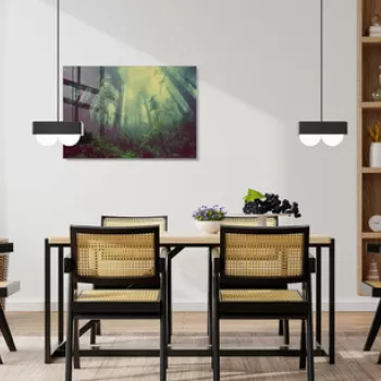 Tablou decorativ, 1297, Sticla temperata, 50 x 70 cm, Multicolor imagine