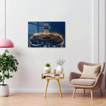 Tablou decorativ, 1304, Sticla temperata, 30 x 45 cm, Multicolor imagine