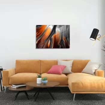 Tablou decorativ, 1306, Sticla temperata, 70 x 100 cm, Multicolor imagine