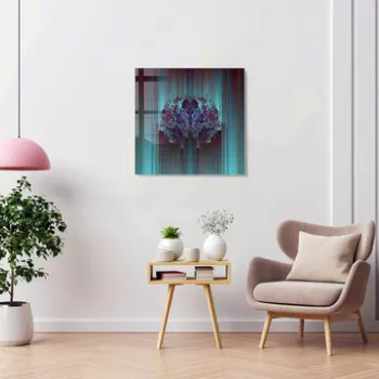 Tablou decorativ, 1317, Sticla temperata, Dimensiune: 40 x 40 cm, Multicolor imagine