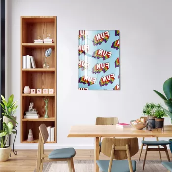 Tablou decorativ, 1319, Sticla temperata, 70 x 100 cm, Multicolor imagine