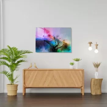 Tablou decorativ, 1331, Sticla temperata, 50 x 70 cm, Multicolor imagine