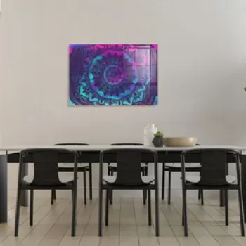 Tablou decorativ, 1336, Sticla temperata, 30 x 45 cm, Multicolor imagine