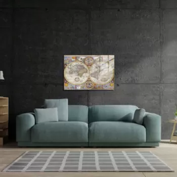 Tablou decorativ, 1340, Sticla temperata, 70 x 100 cm, Multicolor imagine