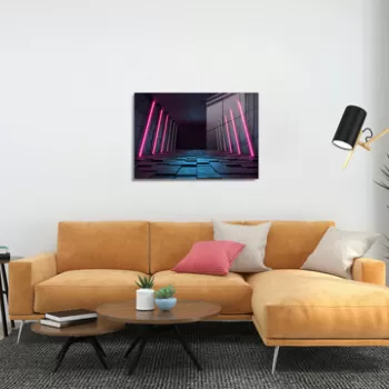Tablou decorativ, 1349, Sticla temperata, 70 x 100 cm, Multicolor imagine