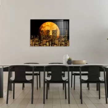 Tablou decorativ, 1350, Sticla temperata, 70 x 100 cm, Multicolor imagine