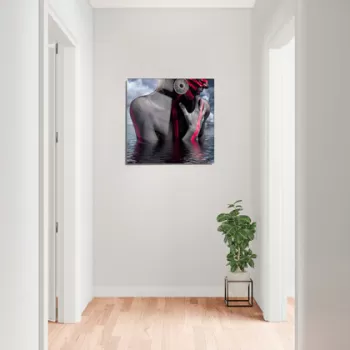 Tablou decorativ, 1356, Sticla temperata, Dimensiune: 60 x 60 cm, Multicolor imagine