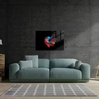 Tablou decorativ, 1357, Sticla temperata, 50 x 70 cm, Multicolor imagine