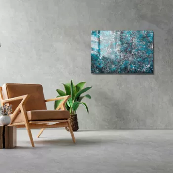 Tablou decorativ, 1360, Sticla temperata, 50 x 70 cm, Multicolor imagine