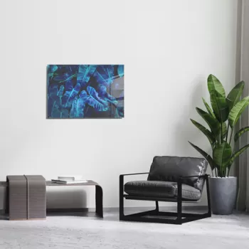 Tablou decorativ, 1366, Sticla temperata, 70 x 100 cm, Multicolor imagine