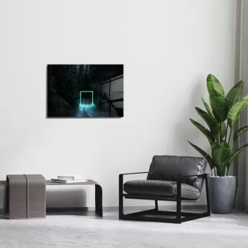 Tablou decorativ, 1370, Sticla temperata, 30 x 45 cm, Multicolor imagine