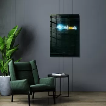 Tablou decorativ, 1371, Sticla temperata, 30 x 45 cm, Multicolor imagine