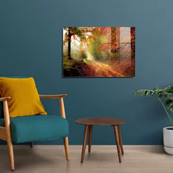 Tablou decorativ, 1376, Sticla temperata, 30 x 45 cm, Multicolor imagine
