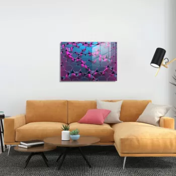 Tablou decorativ, 1378, Sticla temperata, 30 x 45 cm, Multicolor imagine