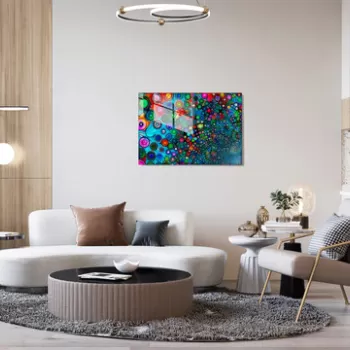 Tablou decorativ, 1380, Sticla temperata, 30 x 45 cm, Multicolor imagine