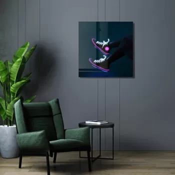 Tablou decorativ, 1381, Sticla temperata, Dimensiune: 40 x 40 cm, Multicolor imagine