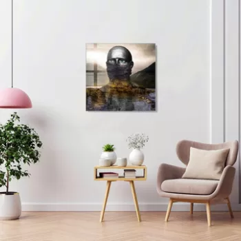 Tablou decorativ, 1382, Sticla temperata, Dimensiune: 40 x 40 cm, Multicolor imagine