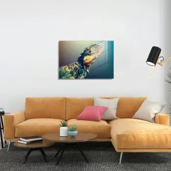 Tablou decorativ, 1384, Sticla temperata, 30 x 45 cm, Multicolor imagine