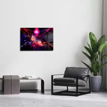 Tablou decorativ, 1386, Sticla temperata, 30 x 45 cm, Multicolor imagine