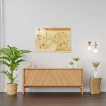 Tablou decorativ, 1389, Sticla temperata, 50 x 70 cm, Multicolor imagine