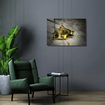 Tablou decorativ, 1392, Sticla temperata, 50 x 70 cm, Multicolor imagine